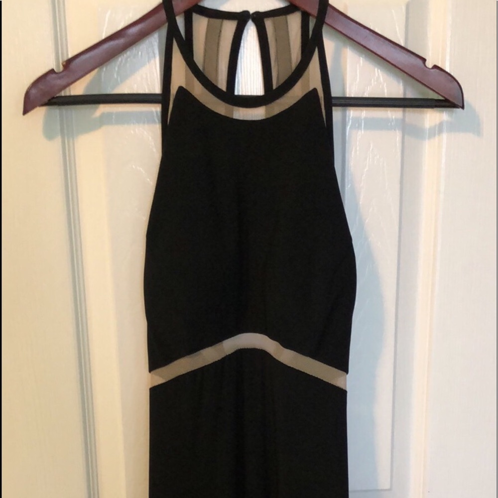 Elegant black prom dress